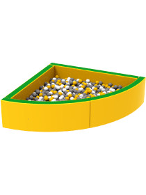 М'який басейн для дітей кутовий 150х150 см HOP-HOP